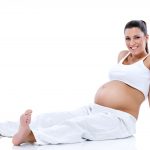 pregnant woman relaxation after exercising