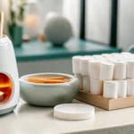 Professional body waxing equipment in a salon, a key factor in determining service prices.