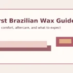 First Brazilian wax guide with spa table and waxing supplies