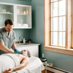 A professional back waxing service for guys.