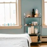 Clean professional waxing room prepared for a client appointment