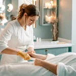 Arm waxing treatment at Brazil's Waxing Center