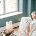 Smooth healthy skin with aloe vera and botanical spa elements