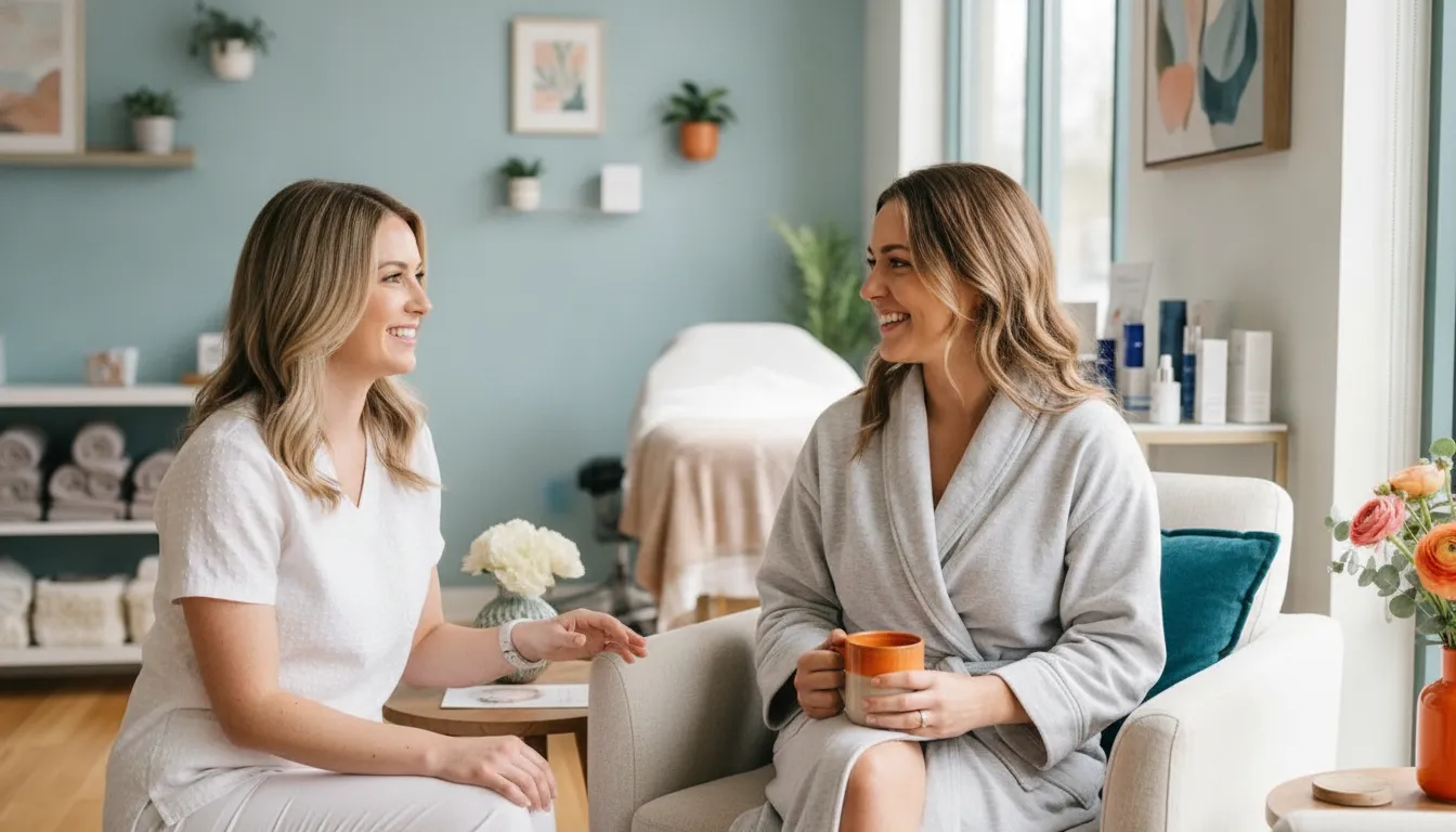 Comfortable bikini waxing preparation in a clean Tampa salon